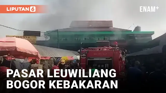 Pasca Kebakaran di Pasar Leuwiliang Bogor Hingga Kini Api Masih Membakar Kios