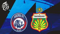 BRI Liga 1 - Arema FC Vs Bhayangkara FC (Bola.com/Adreanus Titus)