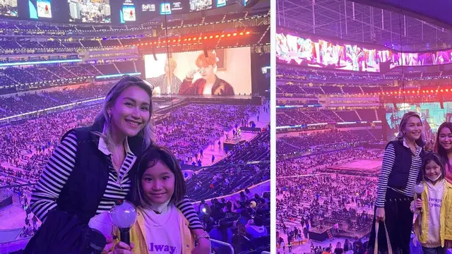 Ayu Ting Ting Nonton Konser BTS di Amerika