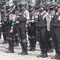 Personel Polri mengikuti apel gabungan gelar pasukan di Silang Monas, Jakarta, Senin (11/4/2022). Polda Metro Jaya mengerahkan sebanyak 5.620 pasukan gabungan Polri-TNI dalam rangka pengamanan aksi unjuk rasa BEM SI. (Liputan6.com/Herman Zakharia)