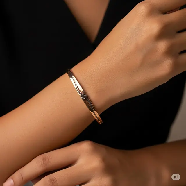 Gelang Cuff Rose Gold