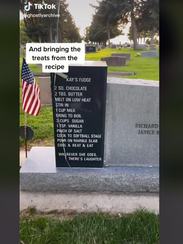 Cerita Unik TikToker Buat Kue dari Resep yang Tertulis di Batu Nisan