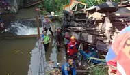 Kronologi Mobil Elf Terjun ke Sungai di Ciawi, Sopir Tewas