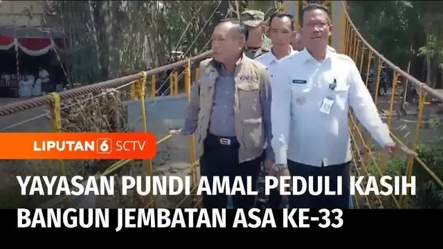 Di usia ke-33 SCTV melalui Yayasan Pundi Amal Peduli Kasih membangun Jembatan Asa ke-33 di Bojonegoro, Jawa Timur. Sebelumnya jembatan yang menghubungkan Desa Sidodadi dan Ngadiluhur itu rusak selama bertahun-tahun, sehingga warga terpaksa memutar ja...