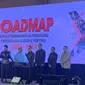 Ketua Dewan Komisioner OJK Mahendra Siregar dalam acara Peluncuran Roadmap Perusahaan Modal Ventura di Hotel Mulia, Jakarta pada Selasa (22/1/2024). (Tasha/Liputan6.com)