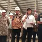 Menteri Keuangan Sri Mulyani, melakukan kunjungan Pusat Logistik Berikat (PLB) PT UNIAIR dan PT Dunia Express, Sunter, Jakarta Utara.