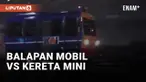 Balapan Liar Mobil vs Kereta Mini Bikin Heboh Medsos