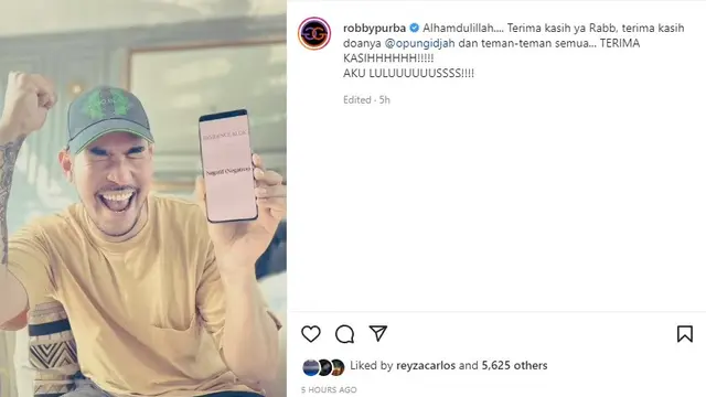 Robby Purba (Foto: Instagram/@robbypurba)