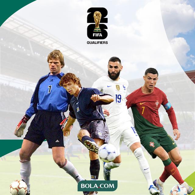 Piala Dunia - Oliver Kahn, Paolo Maldini, Karim Benzema, Cristiano Ronaldo