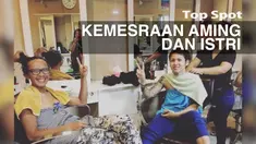 Pasca-menikah, Aming memosting sejumlah kemesraan dengan istri tercintanya, Evelyn Nada Anjani
