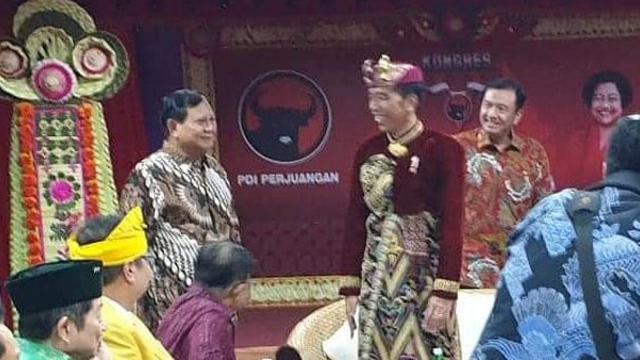 Kepala Badan Intelijen Negara (BIN) turut hadir saat Prabowo, Jokowi dan Megawati bertemu di arena kongres PDIP. (Istimewa)