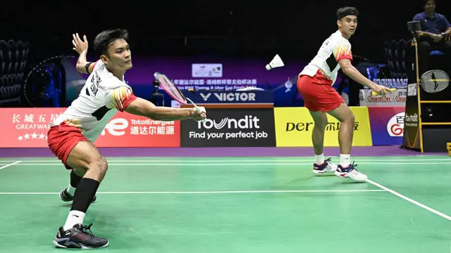 Foto: Kerja Keras Tim Bulu Tangkis Putra Indonesia di Final Thomas Cup 2024, Sempat Perbaiki Keadaan Lewat Jojo