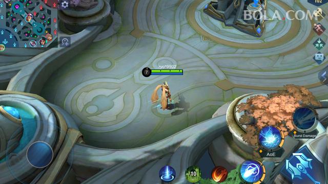 Main gim Mobile Legends di Galaxy Tab S8 Plus