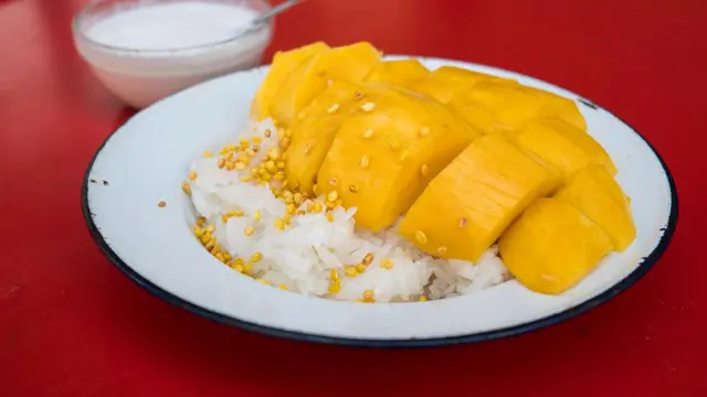 resep Mango Sticky Rice/pexels