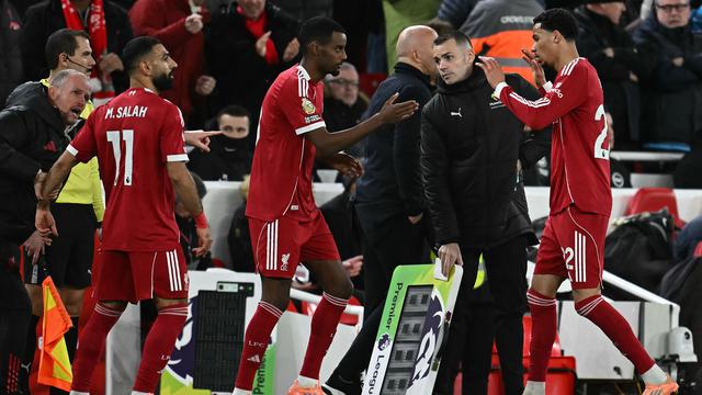 Selebrasi Hugo Ekitike saat Liverpool menang atas Brighton