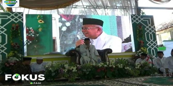 Ma'ruf Amin Hadiri Haul ke-37 Wafatnya KH Abdul Hamid di Pasuruan