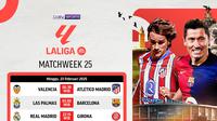 Jadwal siaran langsung Liga Spanyol 2024/2025 matchweek 25 di Vidio.com. (sumber: doc.vidio.com)