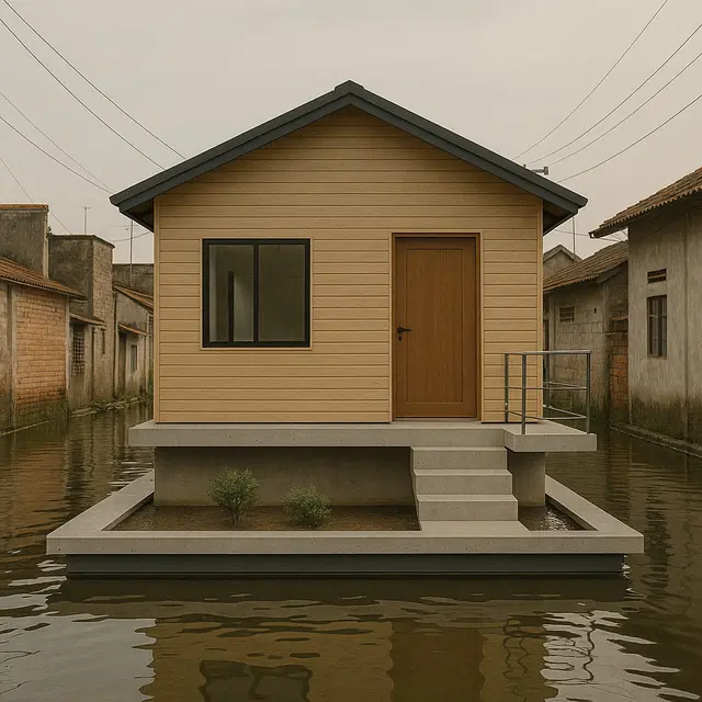 Model Rumah Sederhana untuk Daerah Rawan Banjir