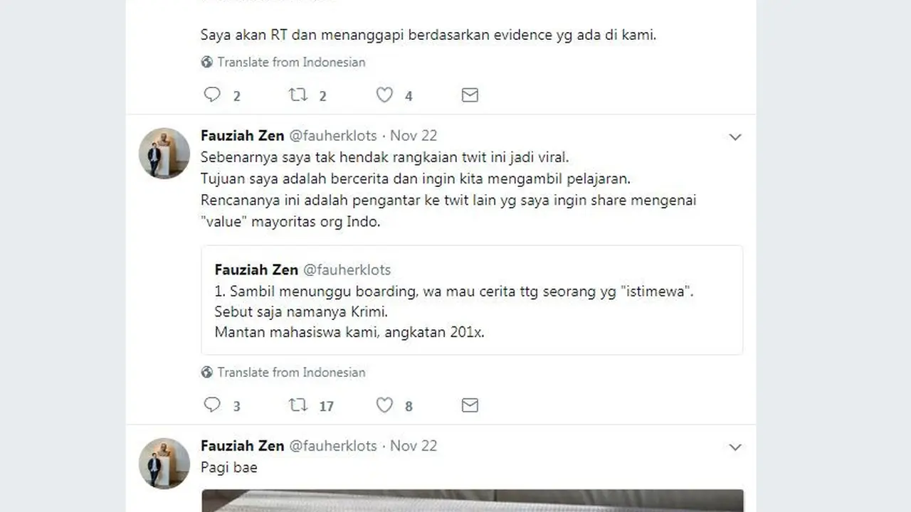 [Bintang] Ini Cerita Krimi, Mahasiswa UI yang Di-DO dan Bikin Heboh Twitter