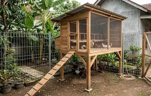 9 Model Kandang Ayam Panggung Biar Aman dari Banjir dan Predator