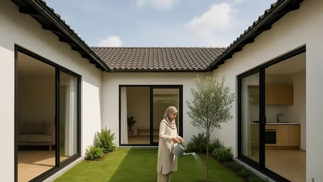Rumah Minimalis yang Hijab Friendly (Foto: ChatGPT)