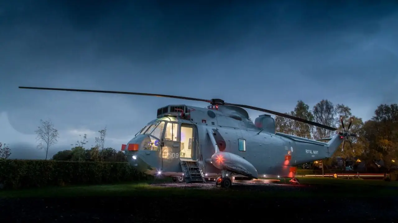 Hotel helikopter (telegraph.co.uk)