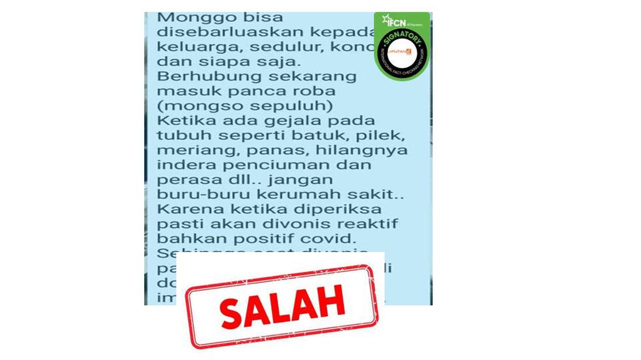 Cek Fakta RS Covidkan pasien