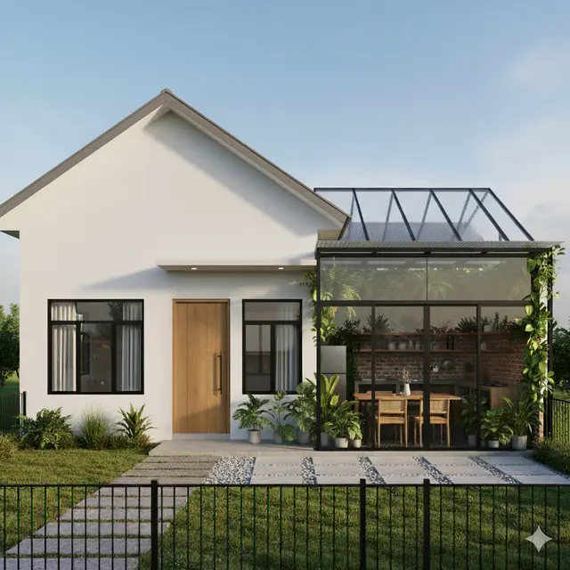 Rumah Model Dapur Samping