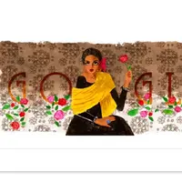 Katy Jurado jadi Google Doodle hari ini (16/1/2018). (Sumber Foto: Google)