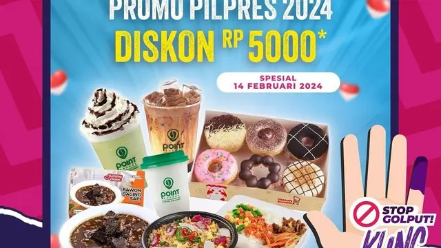 20 Promo Pemilu 2024, Jangan Golput Biar Dapat Banyak Diskon