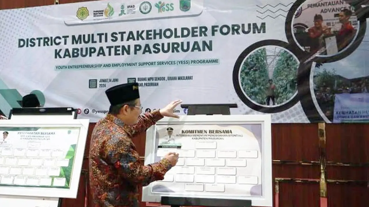 Program YESS 2024 menggelar Pameran Produk Hasil Pendampingan Program YESS Jumat pekan lalu menampilkan sejumlah produk dari Penerima Manfaat YESS di 24 kecamatan dengan aneka produk segar, olahan dan agro input.