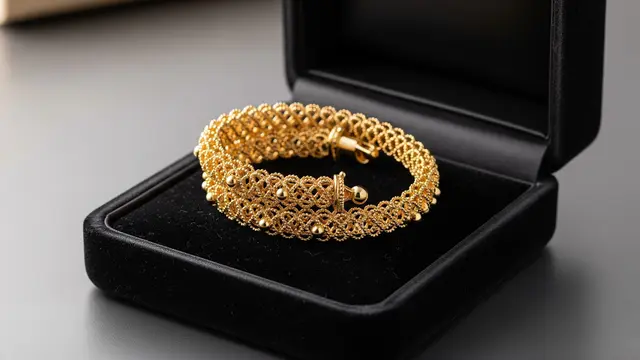 Model Gelang Emas Motif Cincin Sambung