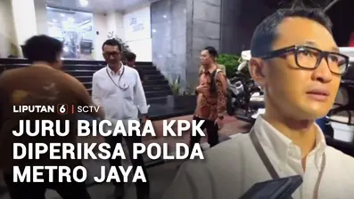 Hampir 8 jam, Juru Bicara Komisi Pemberantasan Korupsi, Budi Prasetyo, diperiksa Polda Metro Jaya. Budi diperiksa dalam kasus dugaan pencemaran nama baik.