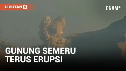 VIDEO: Gunung Semeru Terus Menerus Erupsi Sejak 1 Januari hingga 27 Mei 2024