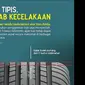 Ban mobil tipis sebabkan kecelakaan. (Instagram @kemenhub151)