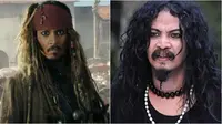 Cocoklogi artis mirip pemain Pirates of the Caribbean (Sumber: Twitter/fajar17)