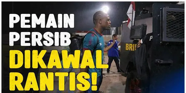 VIDEO: Momen Pemain Persib Bandung Dikawal Rantis Setelah Laga Kontra Dewa United