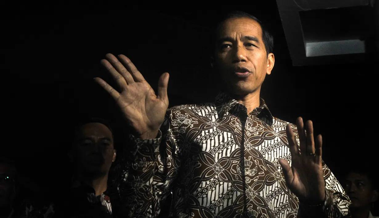 Presiden Jokowi menyatakan akan menunggu hasil Rapat Paripurna DPR terkait calon Kapolri (ANTARA FOTO/Andika Wahyu)