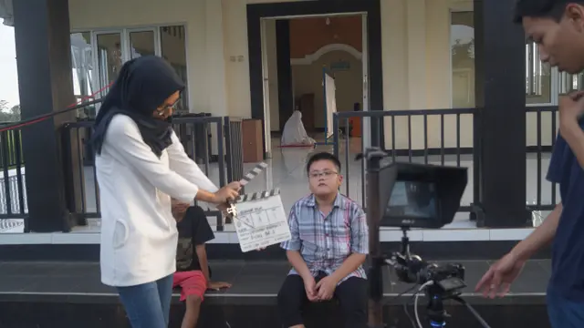 Pengambilan gambar film “Tepa Slira” atau toleransi. (Foto: Liputan6.com/CLC Purbalingga/Muhamad Ridlo)