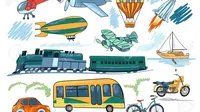 Ilustrasi alat transportasi. (Sumber: 123RF.com)