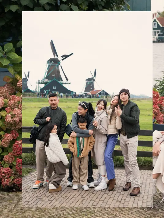 Tak cuma bertiga, sejumlah teman dekat mereka juga ikut serta dalam momen liburan kali ini. (Foto: Instagram/ gisel_la)