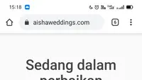 Situs Aisha Weedings, Event Organizer yang mempromosikan nikah muda, kawin siri, hingga poligami tidak dapat diakses tak lama setelah kehebohan terjadi di media sosial (Tangkapan Layar https://twitter.com/OddieOctaviadi)