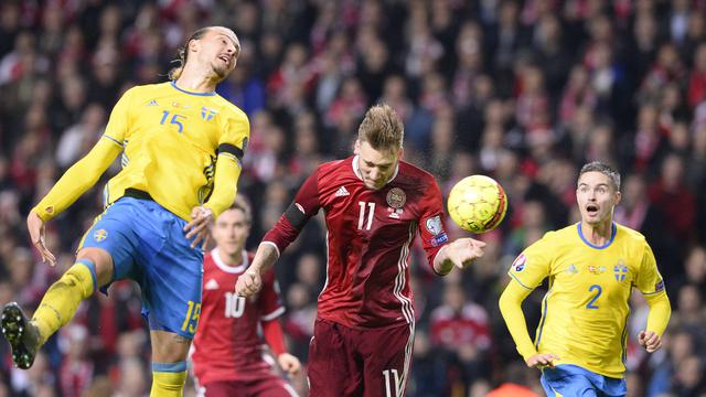Imbangi Denmark, Swedia Lolos ke Piala Eropa 2016
