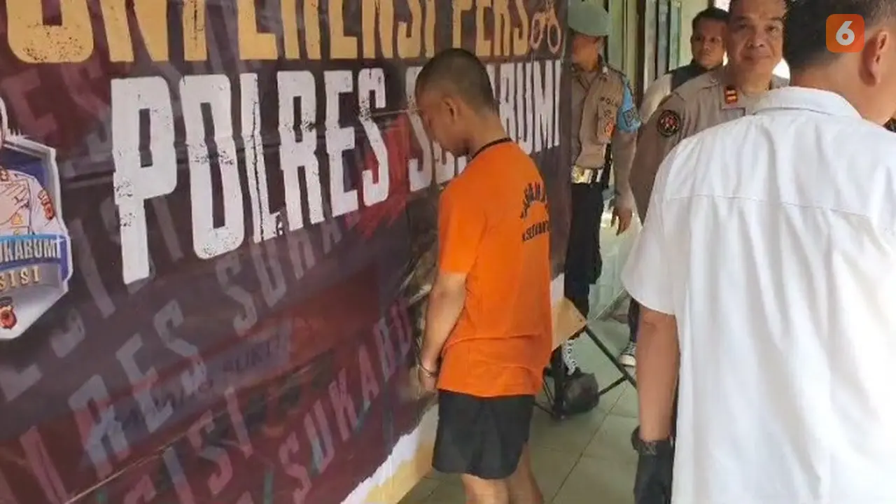 Pelaku pembunuhan diduga penyuka sesama jenis di Pelabuhanratu Kabupaten Sukabumi (Liputan6.com/Fira Syahrin).