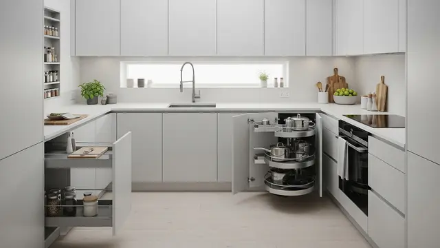 Model Dapur Minimalis Leter U, Fungsional untuk Rumah di Lahan Sempit/ Ilustrasi AI