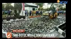 Pemkot Depok musnahkan 5 ribu botol miras hasil razia Satpol PP selama sebulan terakhir.
