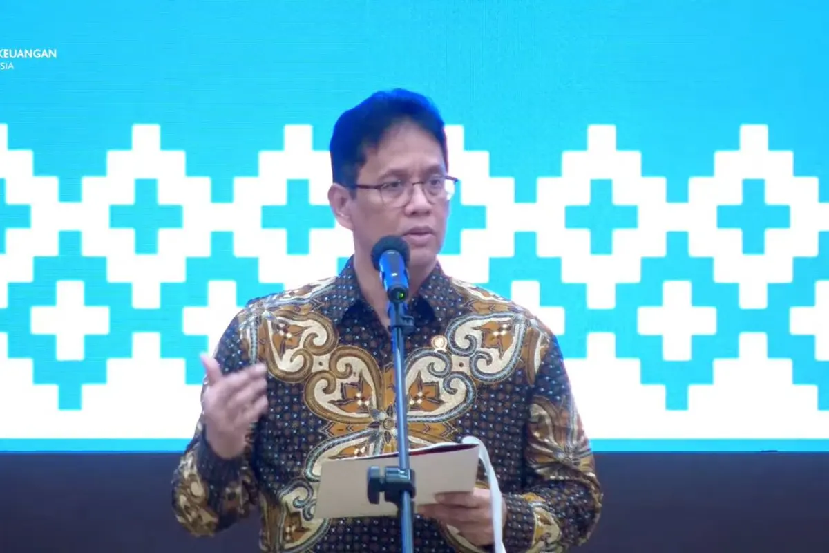 Menteri Keuangan (Menkeu) Purbaya Yudhi Sadewa dalam Pelantikan Pejabat Kemenkeu, di Gedung Juanda 1 Kementerian Keuangan, Jakarta, Jumat (6/2/2026).
