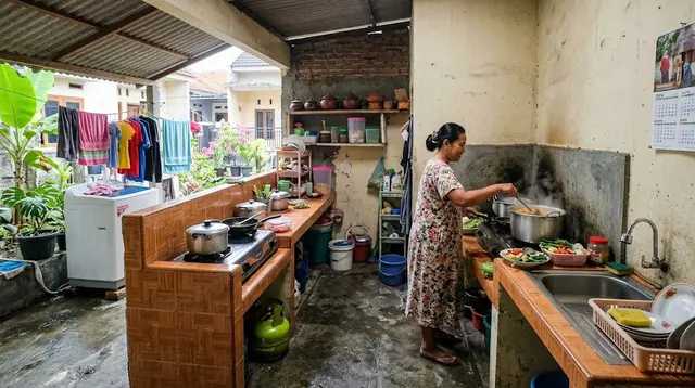 10 Inspirasi Rumah 6x8 dengan Dapur Belakang, Cocok untuk Keluarga Kecil