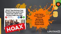 Deretan Artikel Hoaks Terkait Kasus Dugaan Ijazah Palsu Jokowi, Simak Faktanya