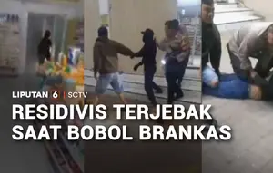 Residivis Terjebak saat Bobol Brankas